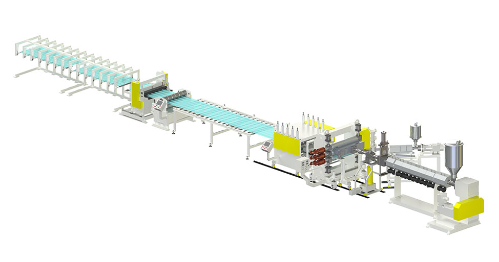 PC corrugated board production line