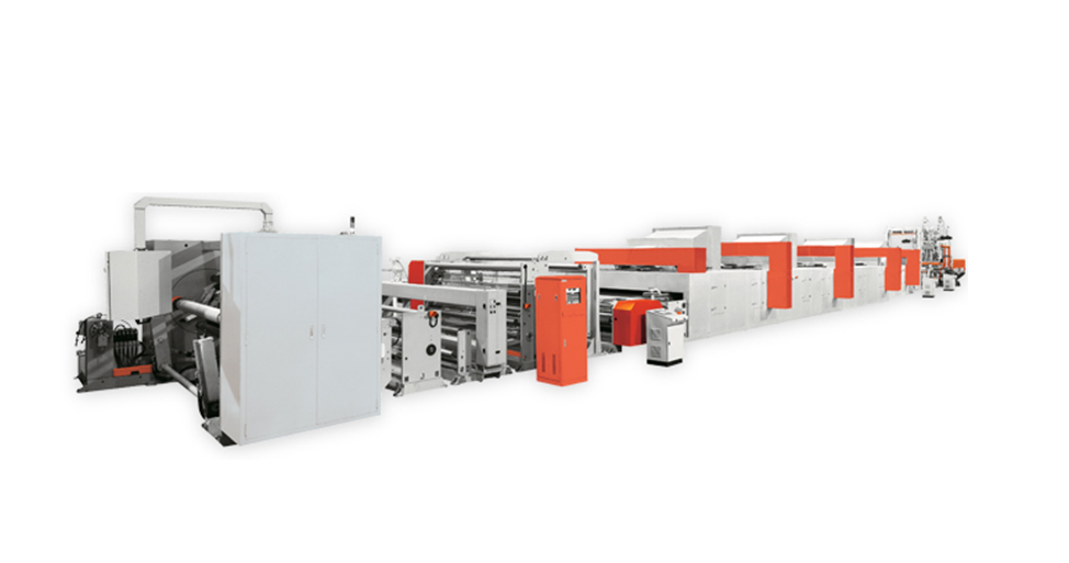 PET bidirectional synchronous stretch film production line