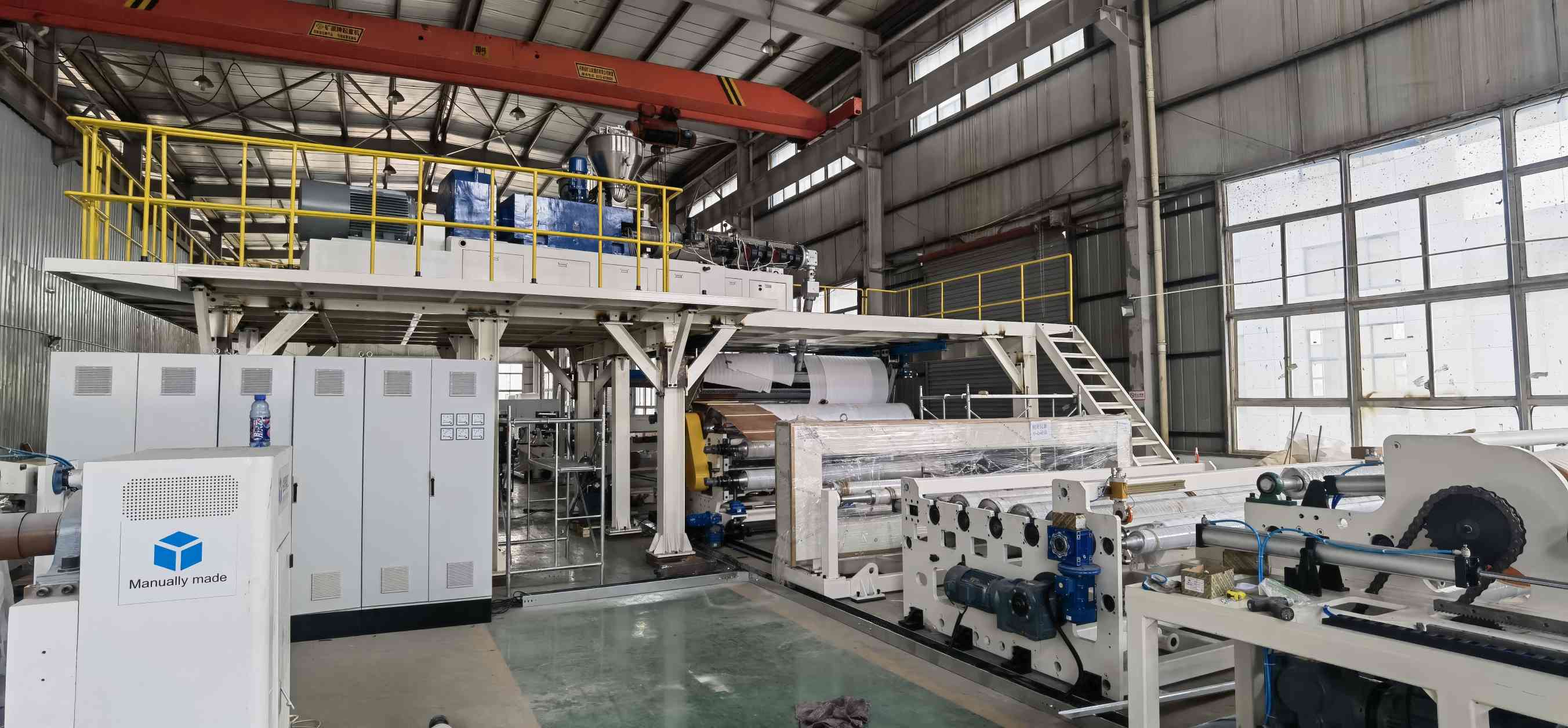 Sumino machinery 3200 SPVC powder extrusion laminating coating machine for Tarpaulin